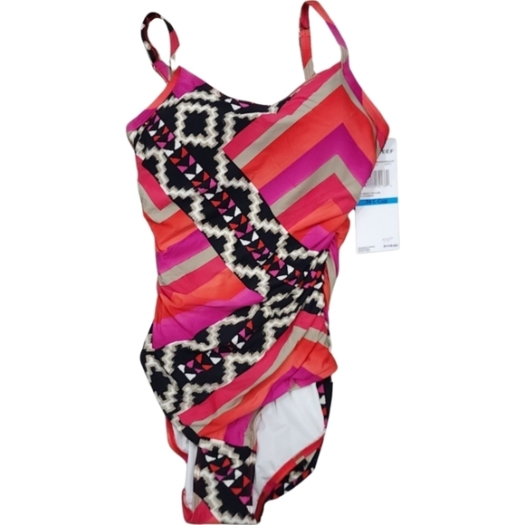 NWT Coco Reef Sunset Red Maillot One Piece 36c - Picture 1 of 11